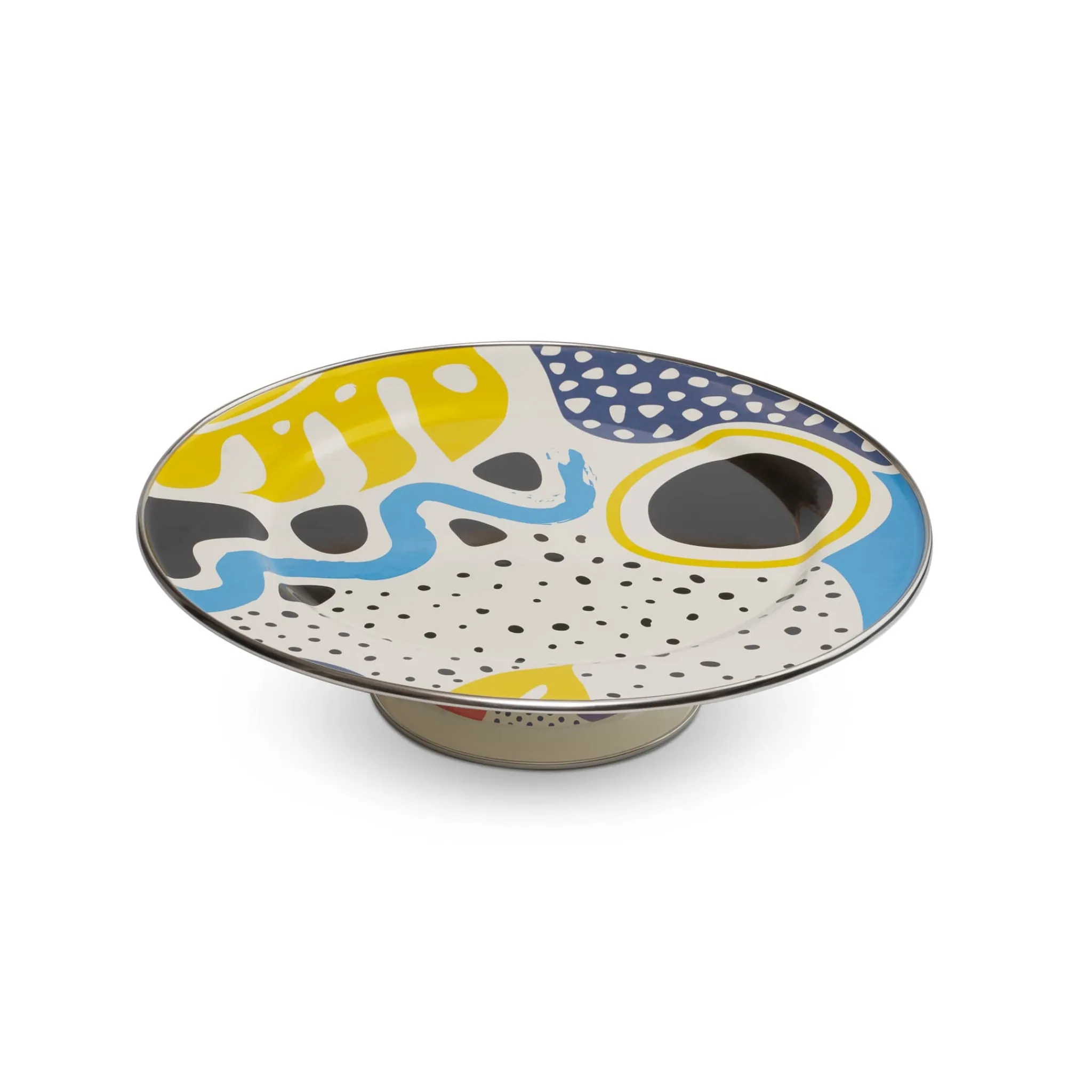 New Abstract Enamel Cake Stand, 30cm dia Serveware|Tableware Brands