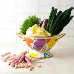 Hot Abstract Enamel Colander, 22cm Kitchen Tools & Utensils