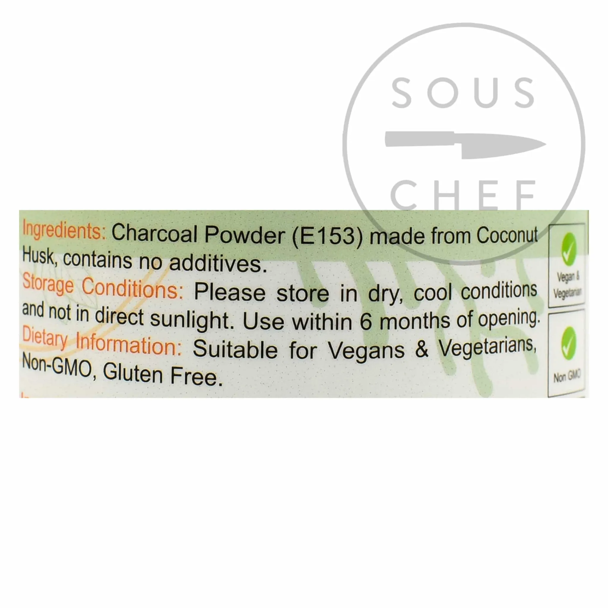 Outlet Activated Charcoal Powder, 100g Ingredients Brands|Baking Ingredients