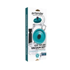 Outlet Set of 3 Lids with Vacuum Sealer for Clip Top Jars Tableware Brands|Food Storage & Containers