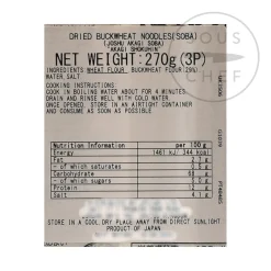 Discount Dried Soba Noodles, 270g Japanese Ingredients|Ingredients Brands