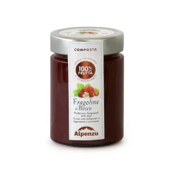 New Fruit Preserves Wild Strawberries 100% Fruit Jam, 350g Ingredients Brands|Italian Ingredients