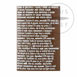 Online Hazelnut and Cocoa Cream, Palm Oil Free, 250g Ingredients Brands|Italian Ingredients
