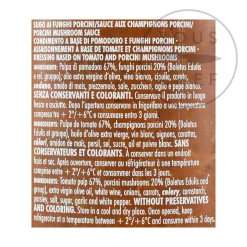 Online Porcini Mushroom Pasta Sauce, 225g Ingredients Brands|Italian Ingredients
