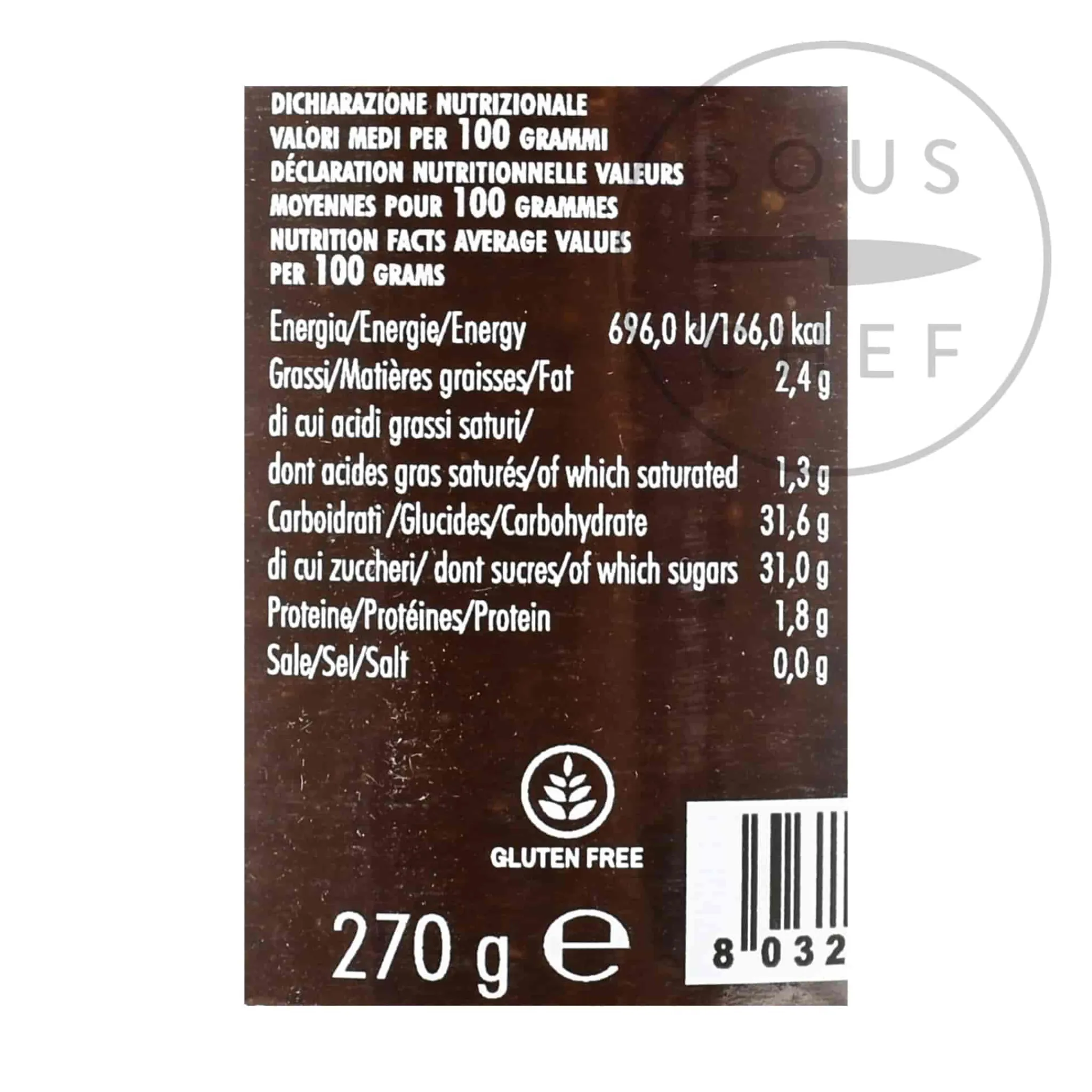 Discount Raspberry And Chocolate Spread, 270g Italian Ingredients|Jam, Honey & Spreads
