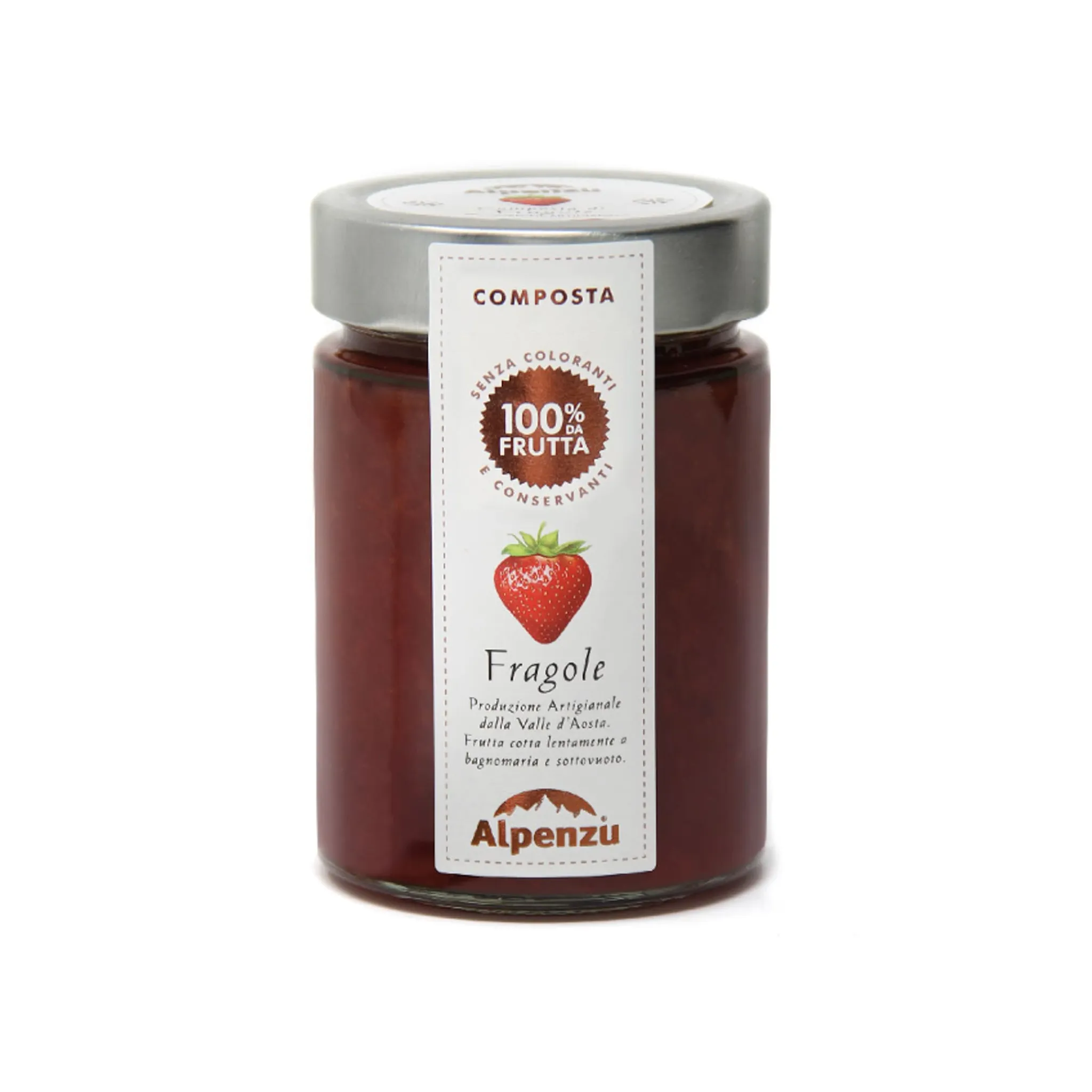 Outlet Strawberry Preserve 100% Fruit Jam, 350g Ingredients Brands|Italian Ingredients