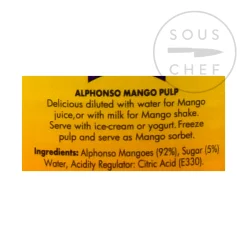Discount Alphonso Mango Pulp, 850g Indian Ingredients|Baking Ingredients