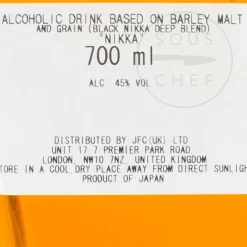 Best Asahi Black Whisky Deep Blend, 45%, 700ml Ingredients Brands|Japanese Ingredients