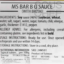 Discount Asian BBQ Sauce with Brush, 240g Ingredients Brands|Sauces & Condiments