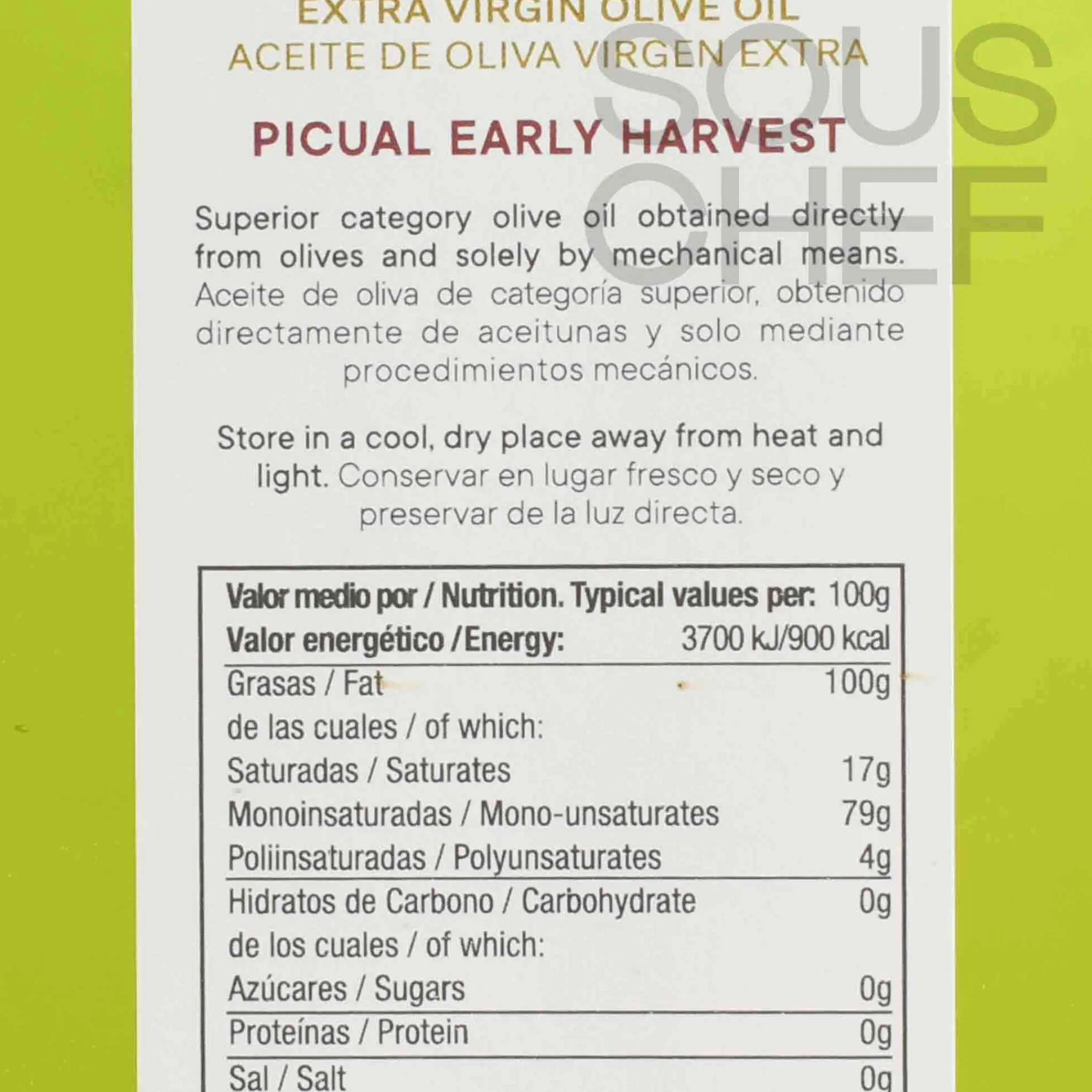 Online Early Harvest Picual Extra Virgin Olive Oil, 500ml Ingredients Brands|Spanish Ingredients