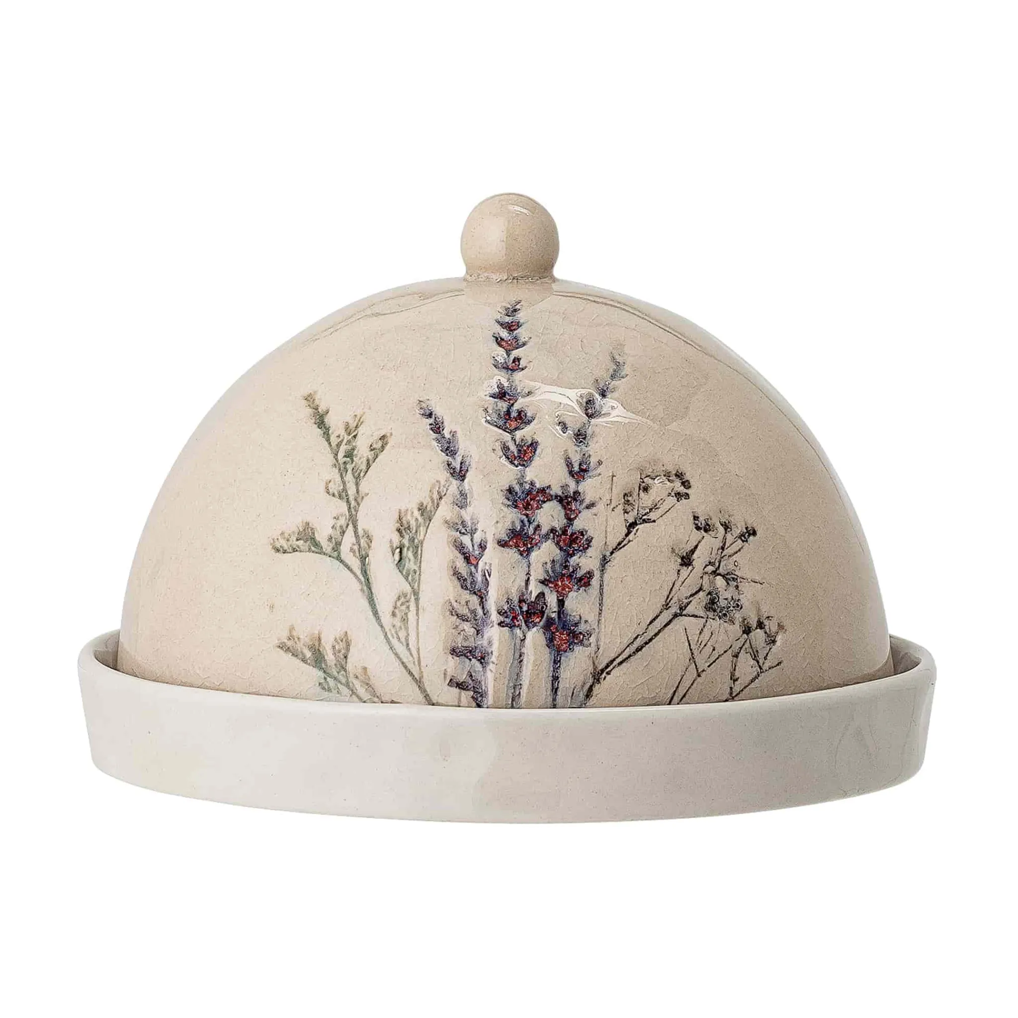 Outlet Bea Floral Round Butter Dish, 15cm Tableware Brands