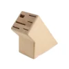 Online Beechwood Empty 5 Slot Knife Block Kitchen Knives