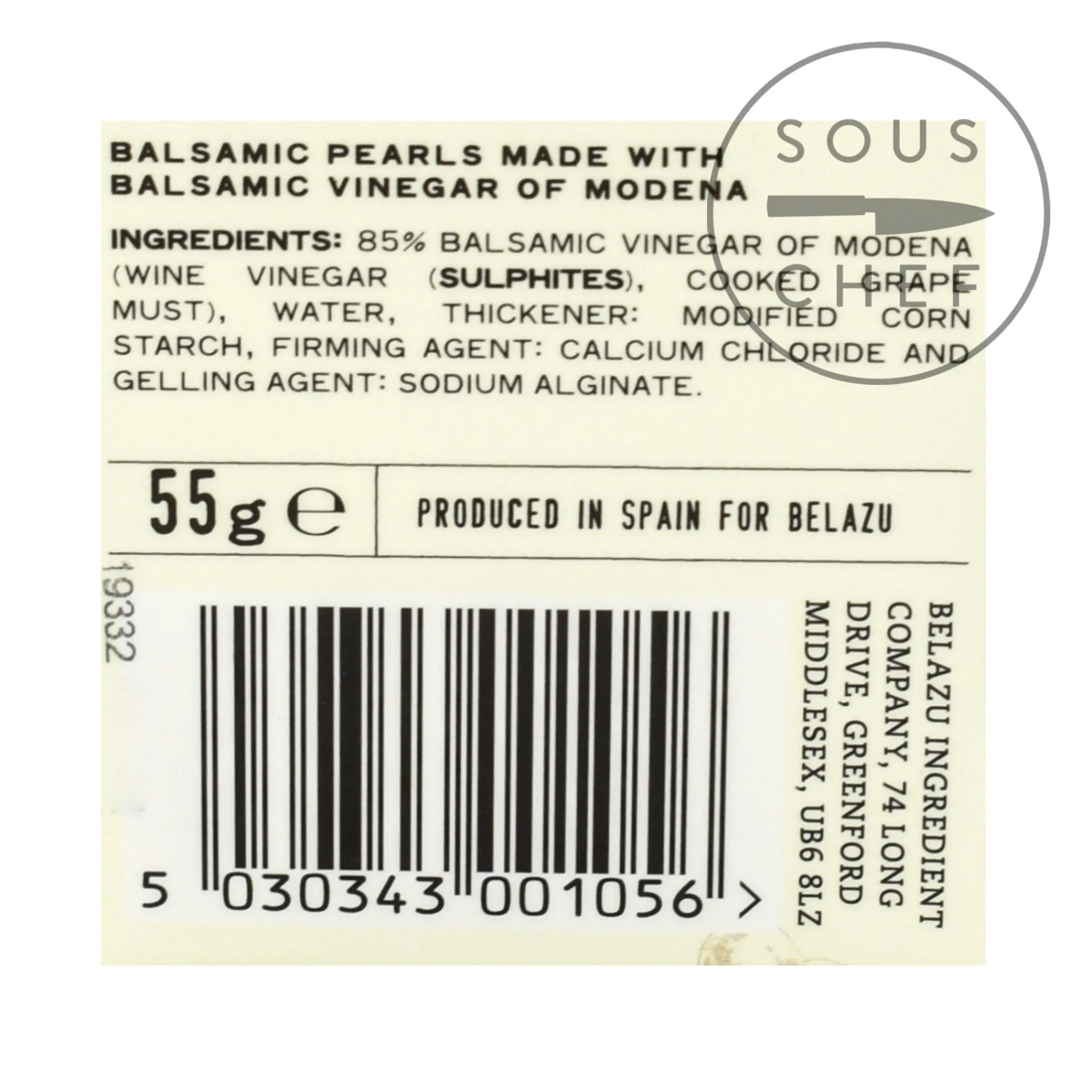 Hot Balsamic Pearls, 55g Italian Ingredients|Oil, Vinegar & Dressings