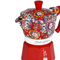 Online x Dolce & Gabbana Red Moka Express Coffee Maker Italian Ingredients|Tableware Brands