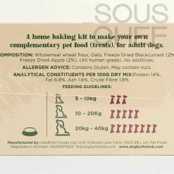 Online Blackcurrant, Apple & Oat Dog Biscuit Kit, 470g Tableware Brands