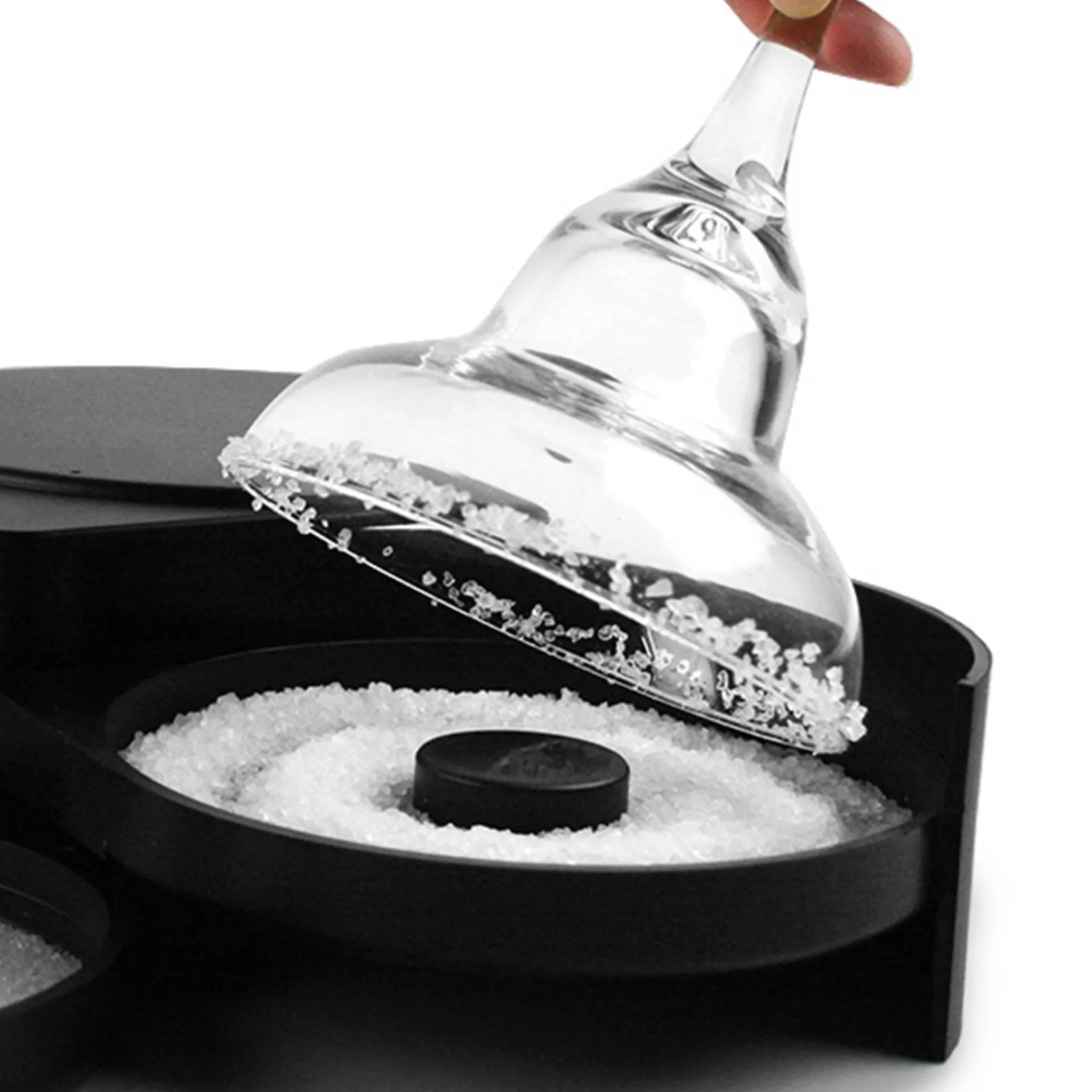 Clearance Black 3 Part Glass Rimmer Cocktail Making & Barware