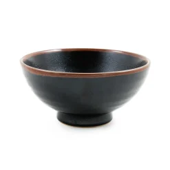 Outlet Black Stoneware Ramen Bowl, 19.7cm Japanese Ingredients|Japanese Tableware