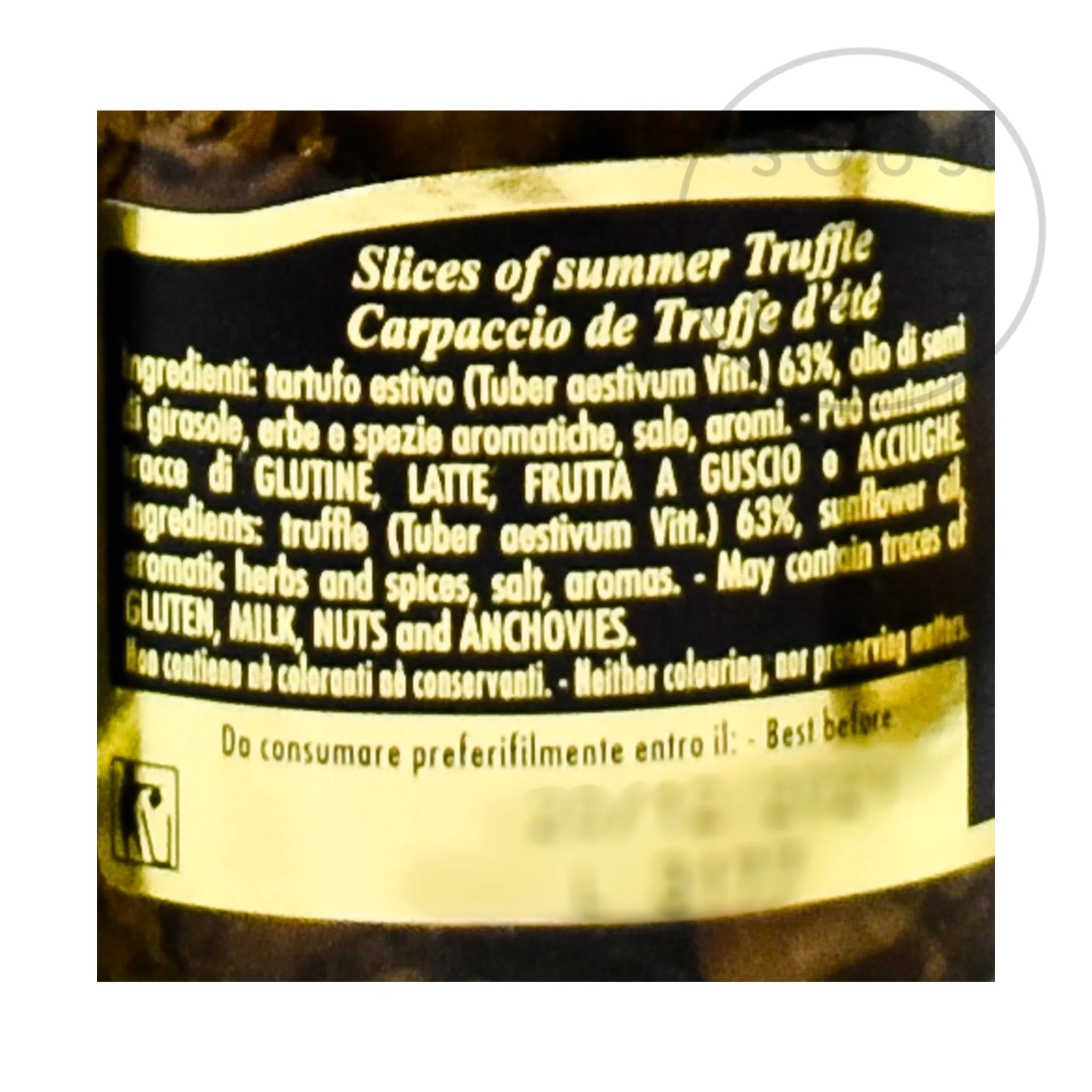 Clearance Black Summer Truffle Slices Italian Ingredients|Vegetables