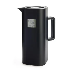 New Black Thermos with Thermometer, 1 Litre Tableware Brands
