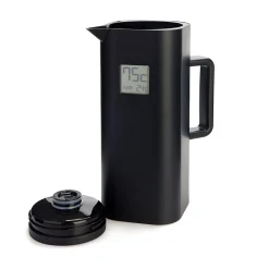 New Black Thermos with Thermometer, 1 Litre Tableware Brands