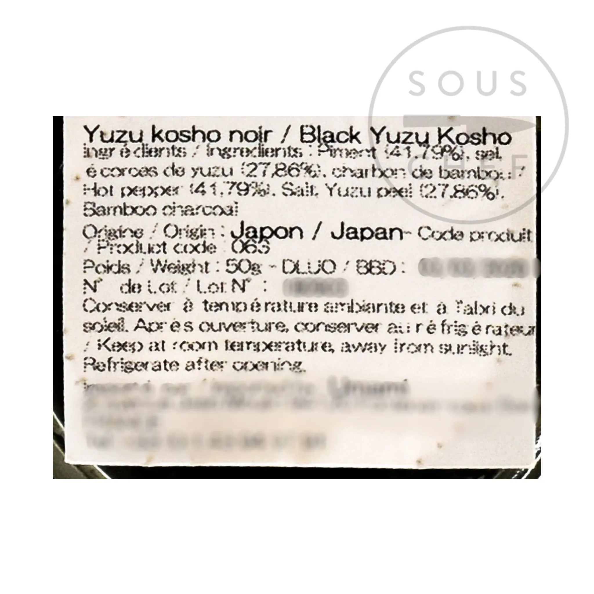 New Black Yuzu Kosho, 50g Ingredients Brands|Japanese Ingredients