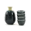Online Blue Glaze Sake Set Japanese Ingredients|Japanese Tableware
