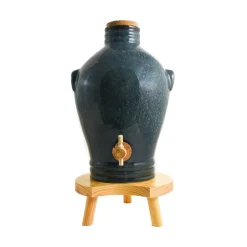 Outlet Blue Glaze Vinaigrier, 3L Pickling, Preserving & Fermenting Jars