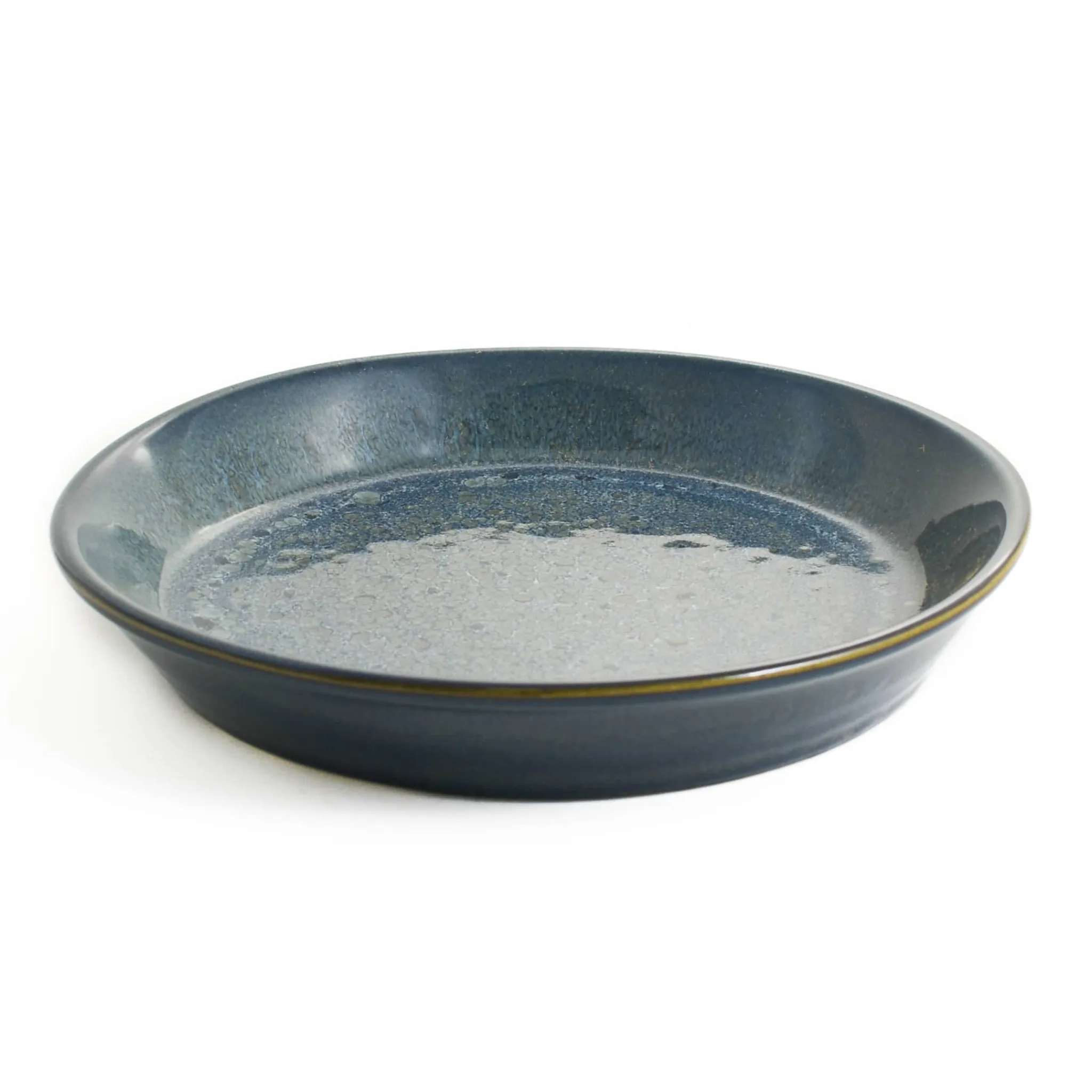 Sale Blue Glaze Wide Shallow Bowl Crockery & Dinnerware|Bowls