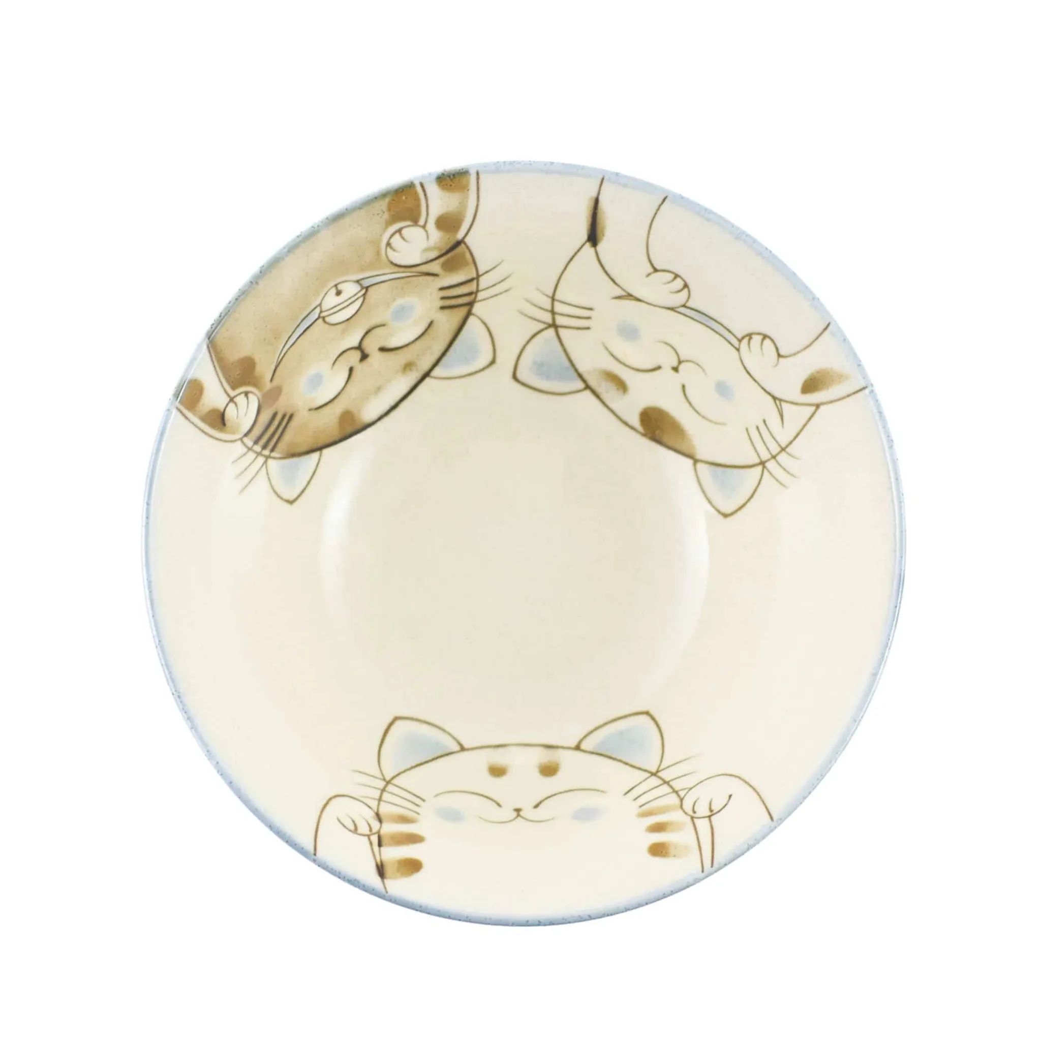 Hot Blue Lucky Cat Japanese Noodle Bowl, 15cm Tableware Brands|Japanese Ingredients