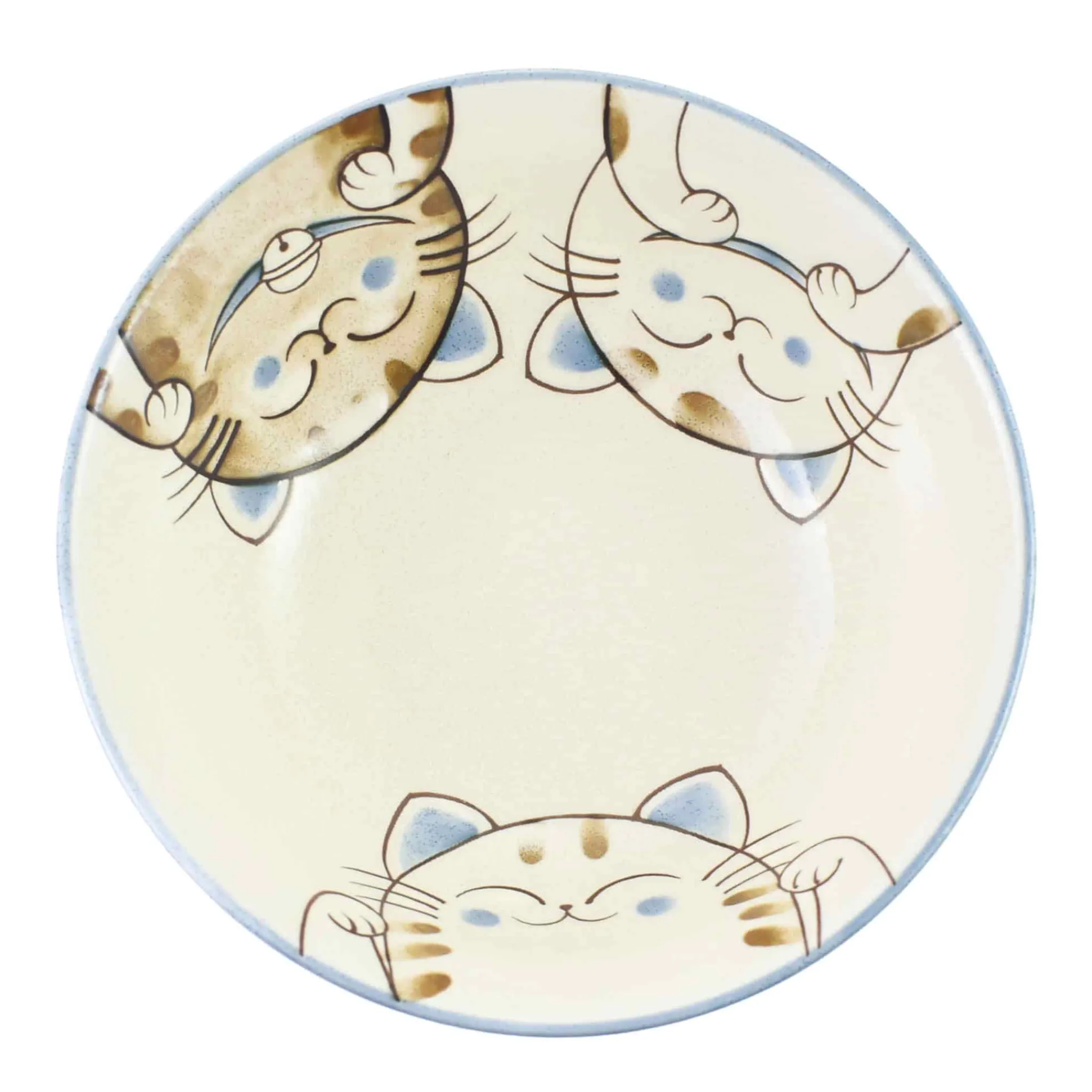 Blue Lucky Cat Japanese Ramen Bowl, 21cm Tableware Brands|Japanese Ingredients
