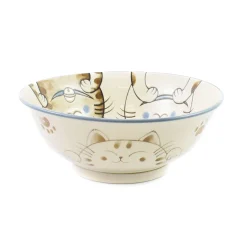 Blue Lucky Cat Japanese Ramen Bowl, 21cm Tableware Brands|Japanese Ingredients