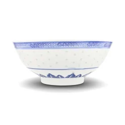 Outlet Blue Rice Pattern Serving Bowl, 25.5cm Crockery & Dinnerware|Bowls