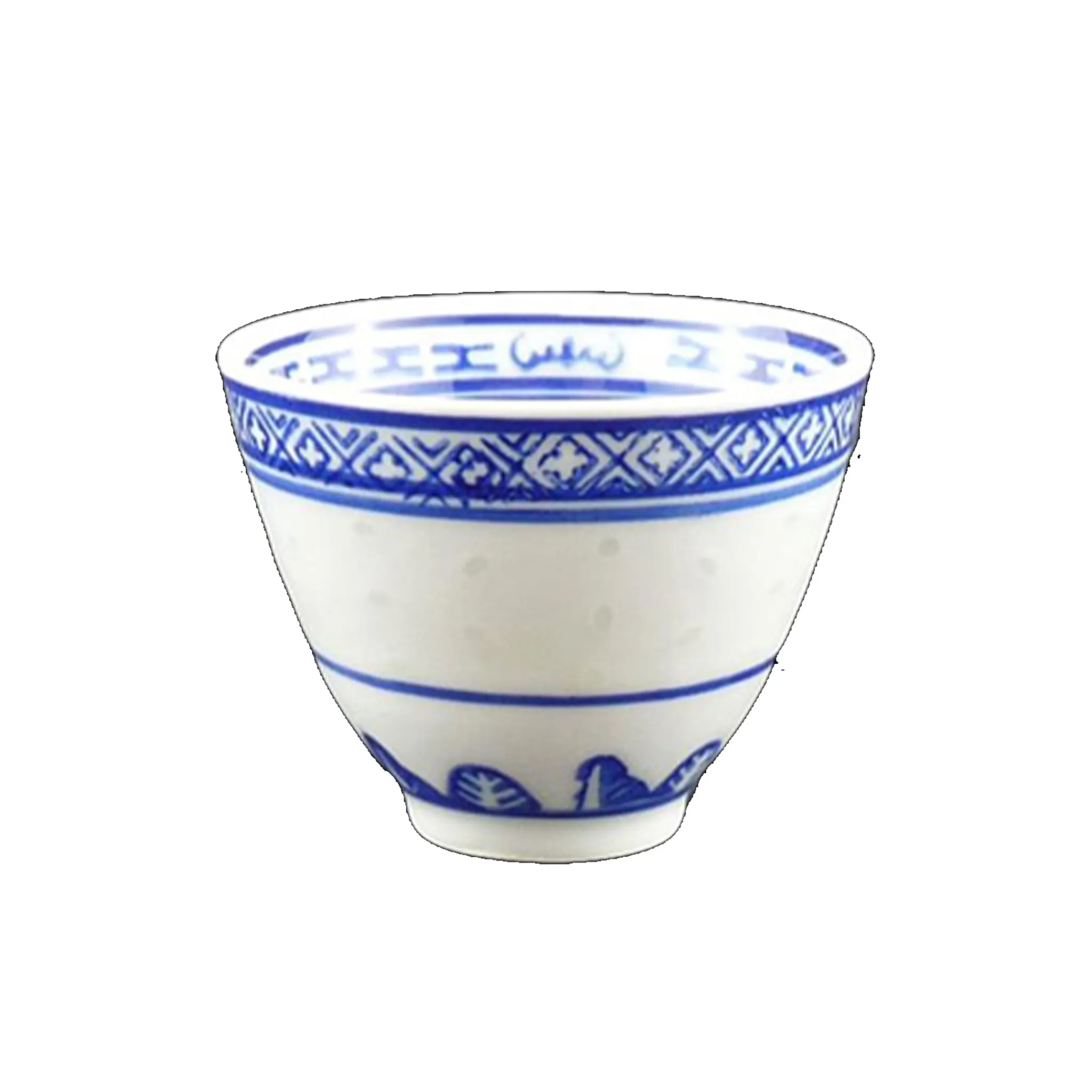 Blue Rice Pattern Tea Cup, 80ml Tableware Brands