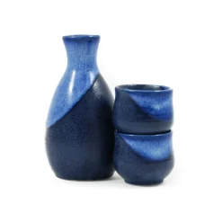 New Blue Sake Set Tableware Brands|Japanese Ingredients