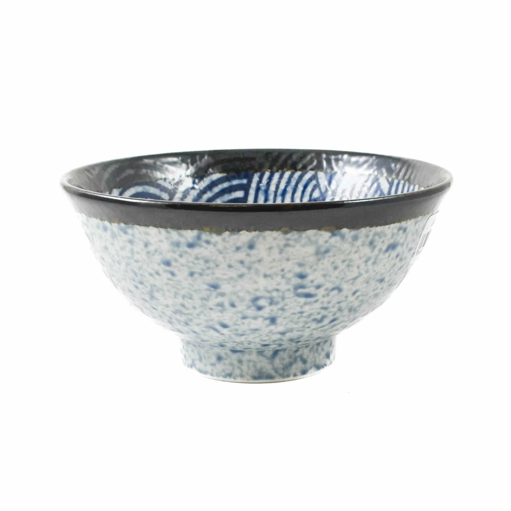 Online Blue Wave Large Rice Bowl, 15.5cm Japanese Ingredients|Japanese Tableware