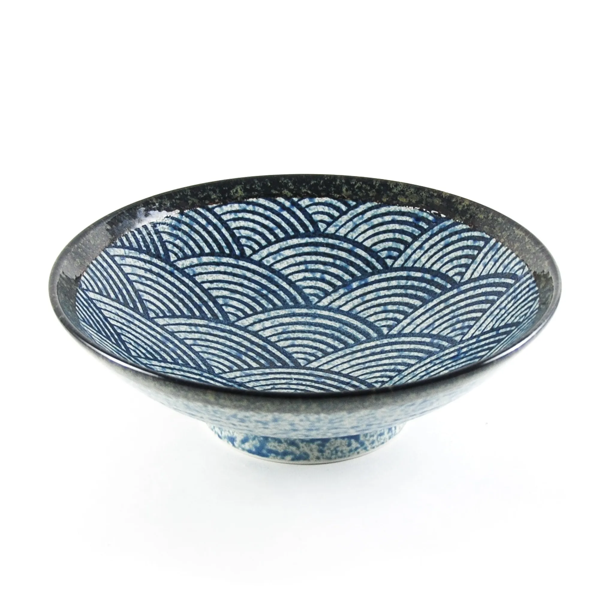Outlet Blue Wave Large Shallow Bowl, 24.3cm Tableware Brands|Japanese Ingredients