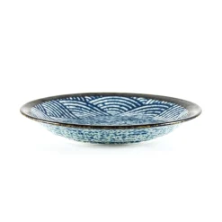 Best Blue Wave Medium Plate, 22cm Tableware Brands|Japanese Ingredients