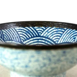 New Blue Wave Ramen Bowl, 21cm Japanese Ingredients|Japanese Tableware