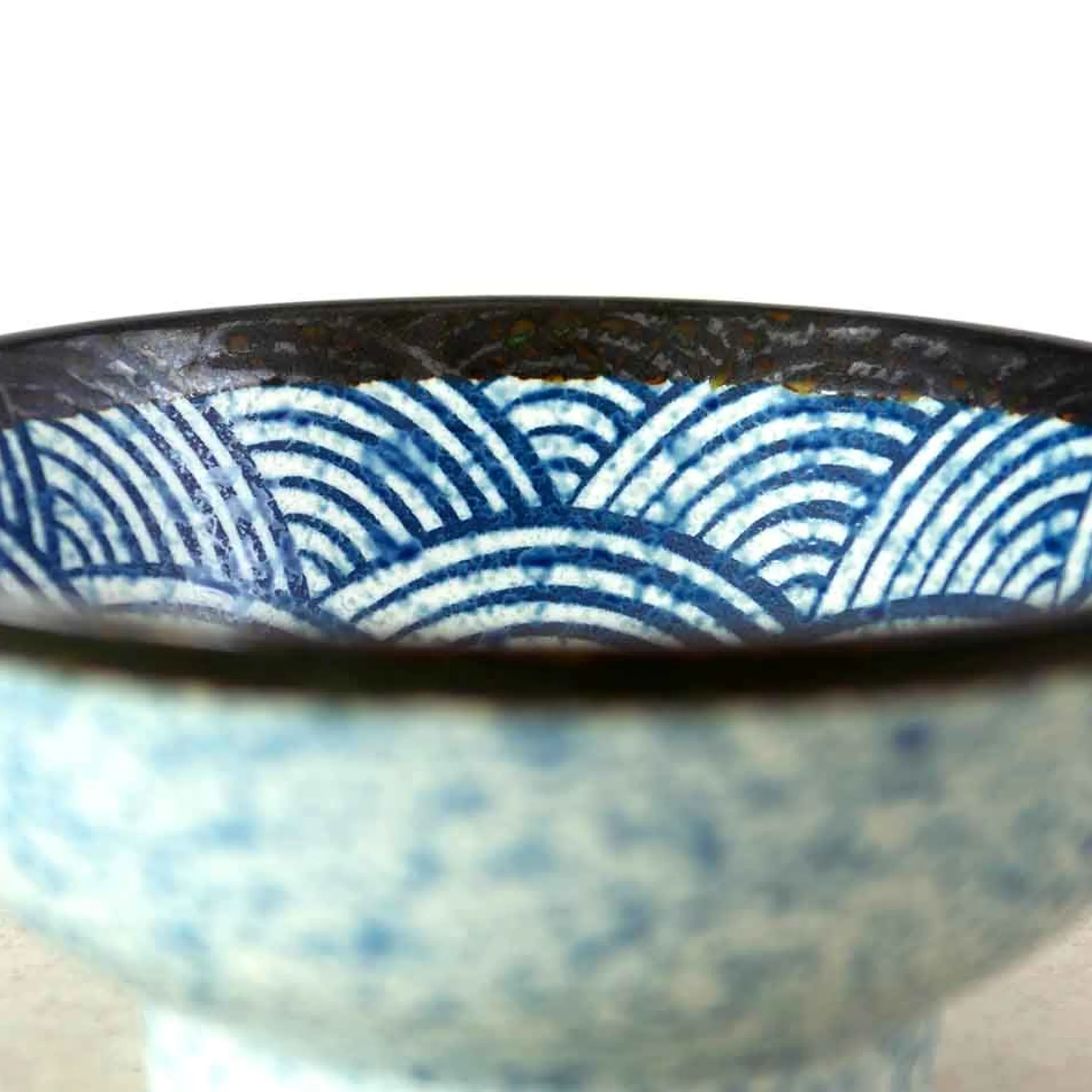 New Blue Wave Ramen Bowl, 21cm Japanese Ingredients|Japanese Tableware