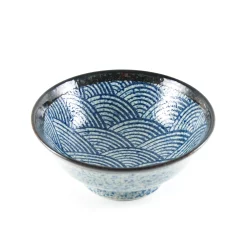 New Blue Wave Ramen Bowl, 21cm Japanese Ingredients|Japanese Tableware
