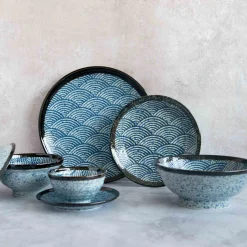 Sale Blue Wave Rice Bowl, 12cm Tableware Brands|Japanese Ingredients