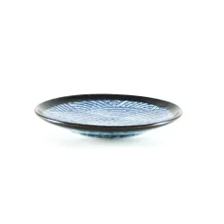 Blue Wave Side Plate Japanese Ingredients|Plates