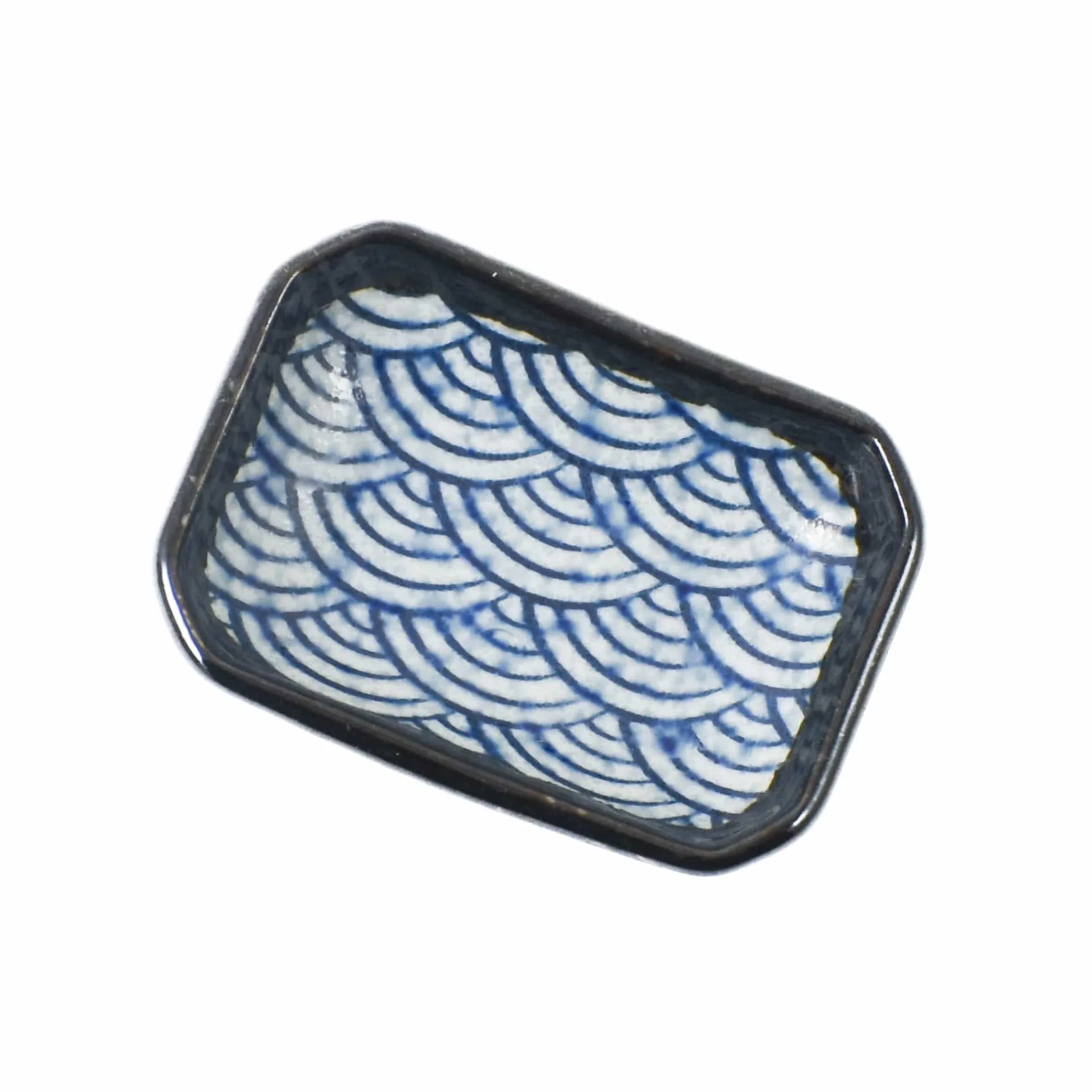 Blue Wave Soy Sauce Dish, 8.8cm Japanese Ingredients|Japanese Tableware