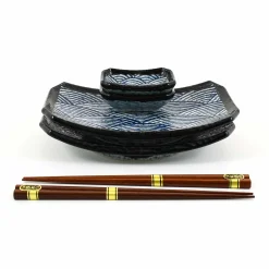 Discount Blue Wave Sushi Serving Set Tableware Brands|Japanese Ingredients
