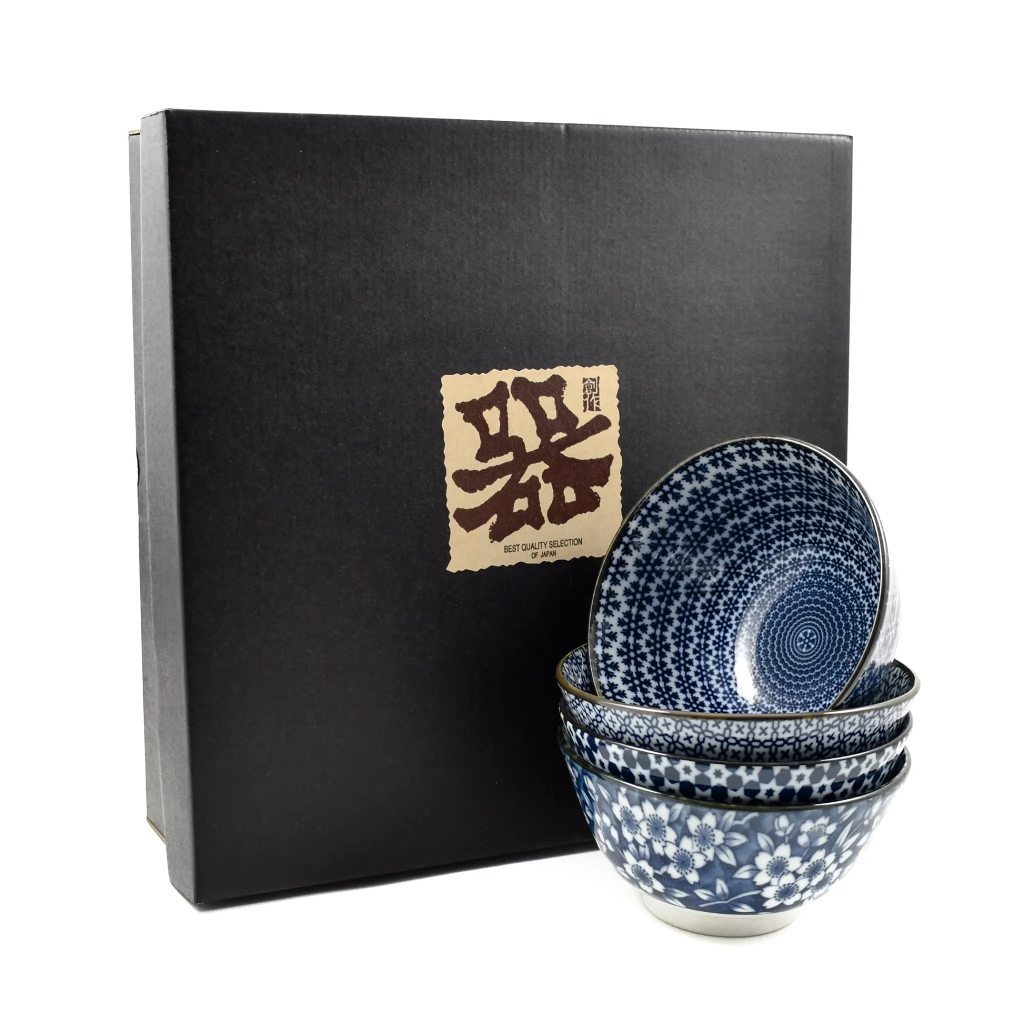 Blue & White Rice Bowl Boxed Gift Set Tableware Brands|Japanese Ingredients