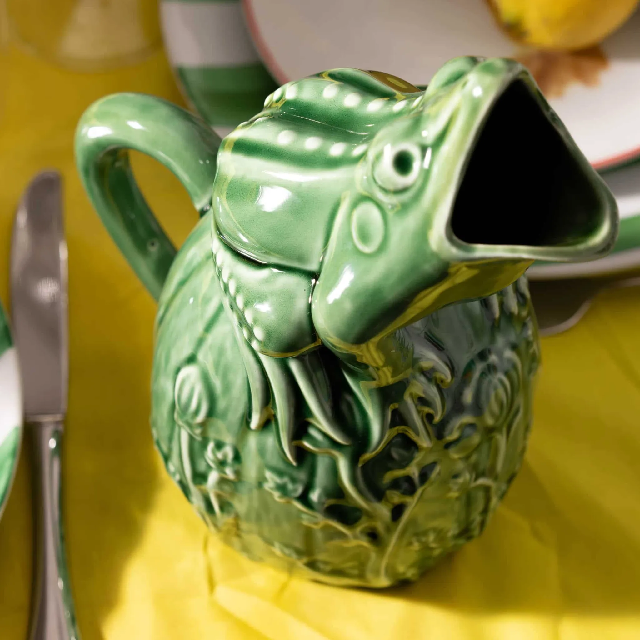 Outlet Green Frog Pitcher Tableware Brands