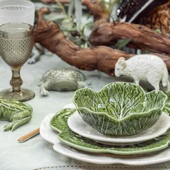 Outlet White Cabbage Plate, 19cm Plates|Crockery & Dinnerware