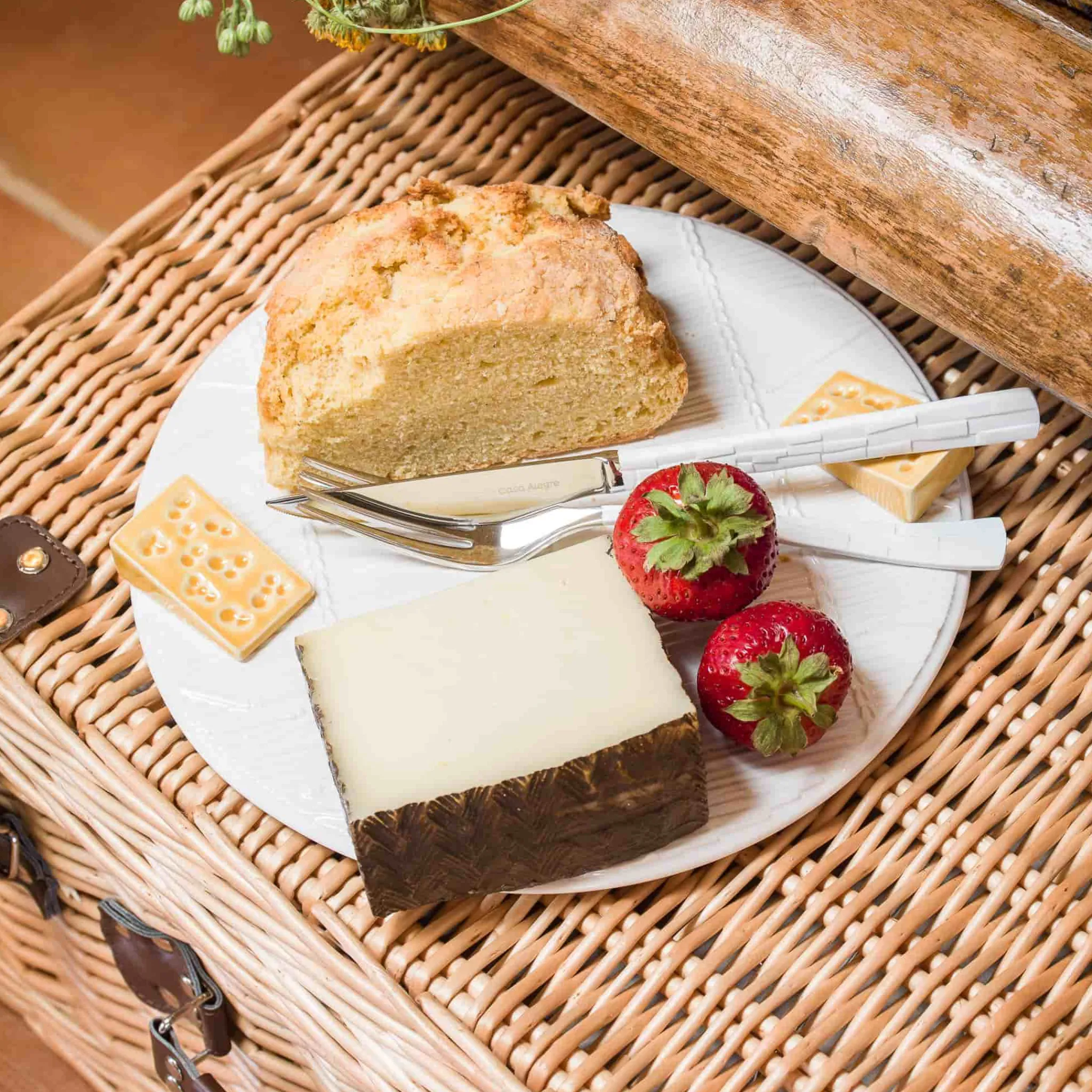 Sale White Cheese Tray with Yellow Cheese Table Setting|Serveware