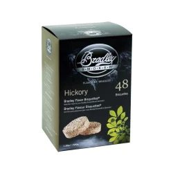 Bradley Hickory Bisquettes Pack of 48 American Ingredients|Food Smokers