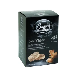 Bradley Oak Bisquettes Pack of 48 American Ingredients|Food Smokers